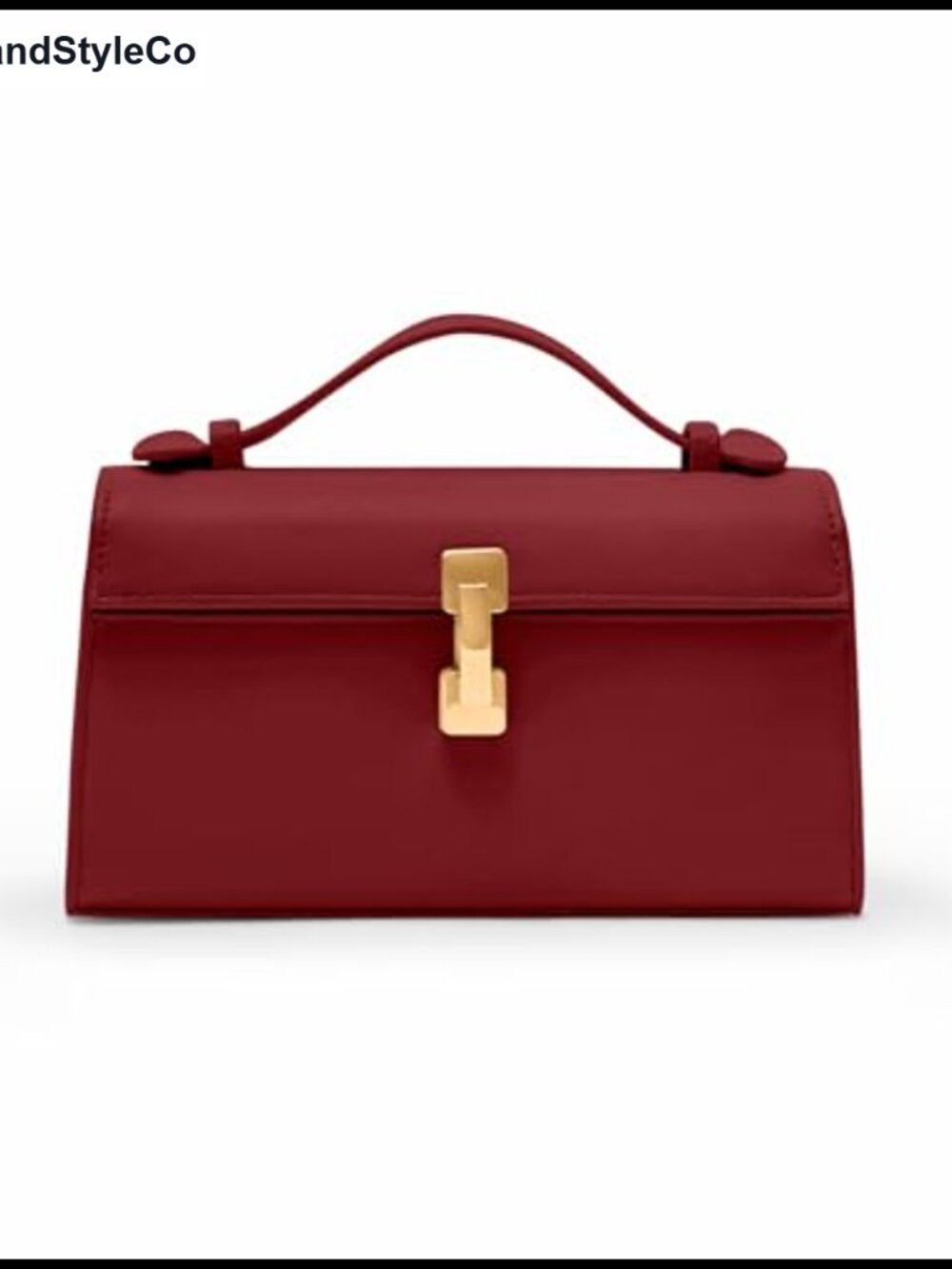 Vegan Leather Clutch Crossbody Bag Small Top Handle Evening Purse
